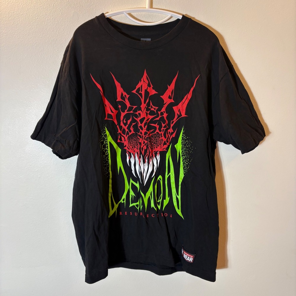 WWE Finn Balor Demon Resurrection T-Shirt Mens Large Black 2018 Authentic Wear